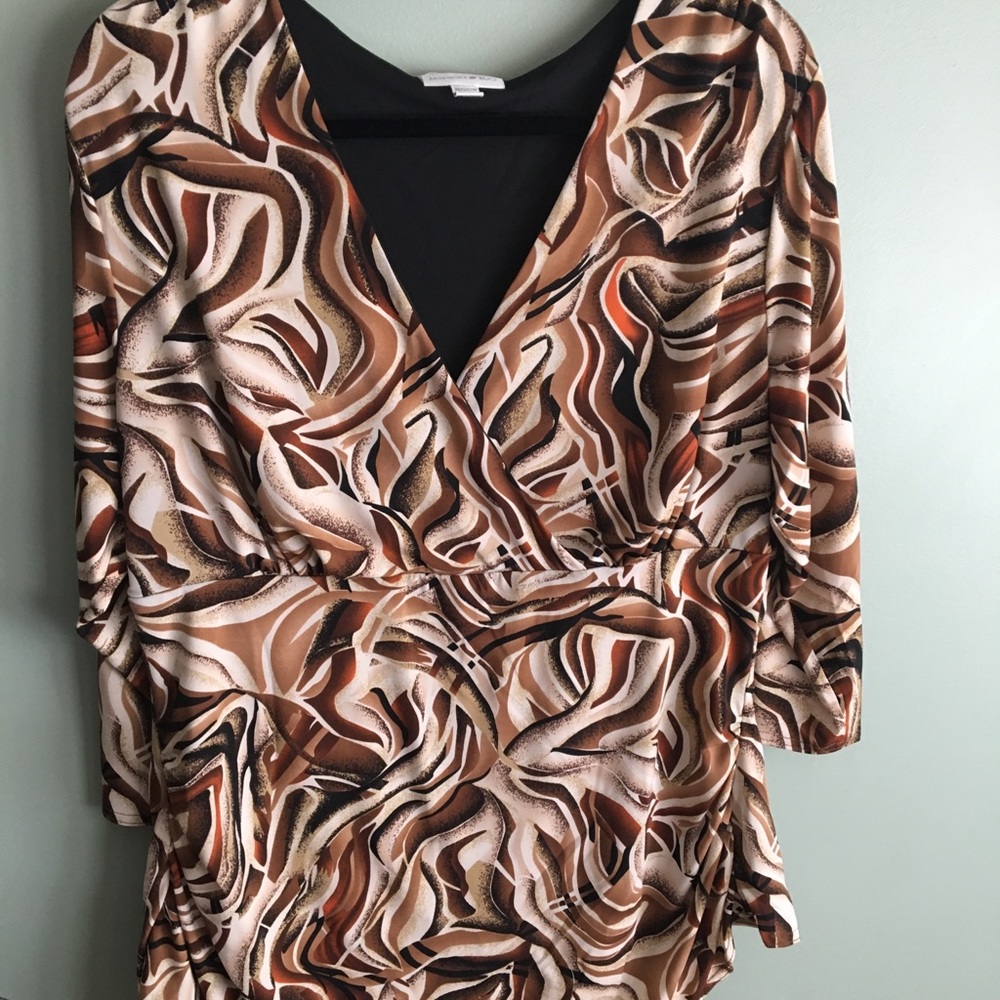 3/4 sleeve dressy top